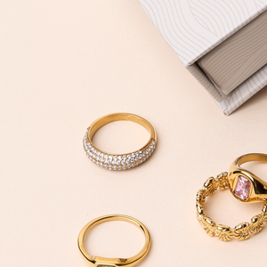 "Day & Night" Ring Set