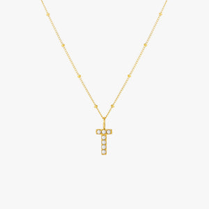 Pearl Initial Necklace