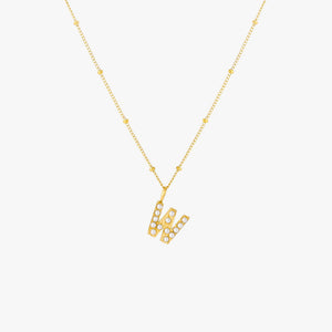 Pearl Initial Necklace