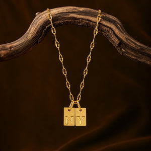 Initial Tag Necklace