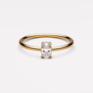Petite Solitaire Ring