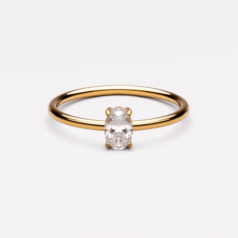 Petite Solitaire Ring