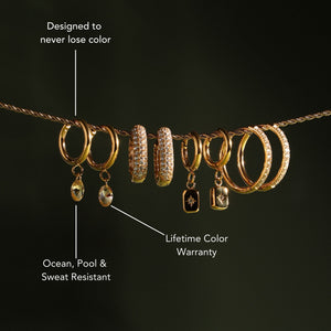 Rosé Drop Earrings