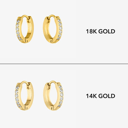 Tiny Gold Hoop Earrings