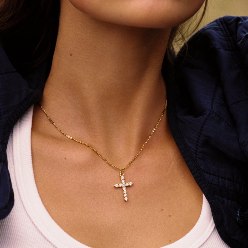 Sparkling Cross Necklace