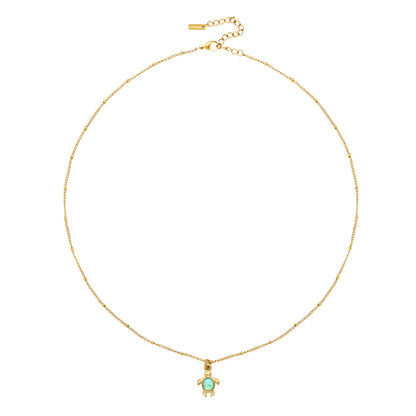 Opal Turtle Necklace