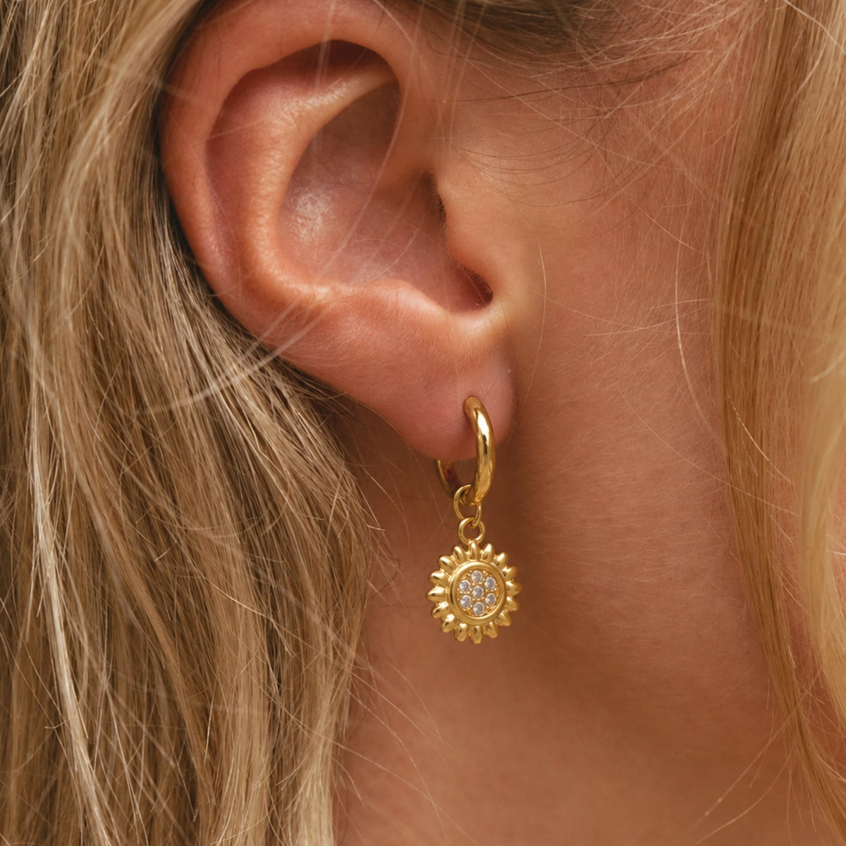 Helios Hoop Earrings