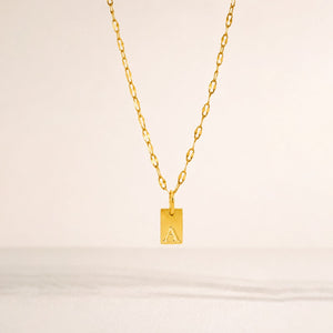 Initial Tag Necklace