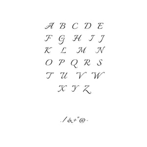 One-Initial Heart Ring