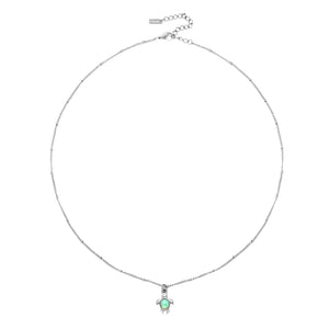 Opal Turtle Necklace