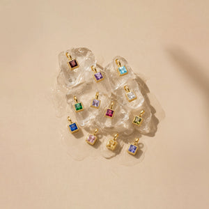 Paperclip Birthstone Necklace