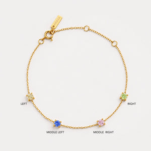 Custom Birthstone Bracelet