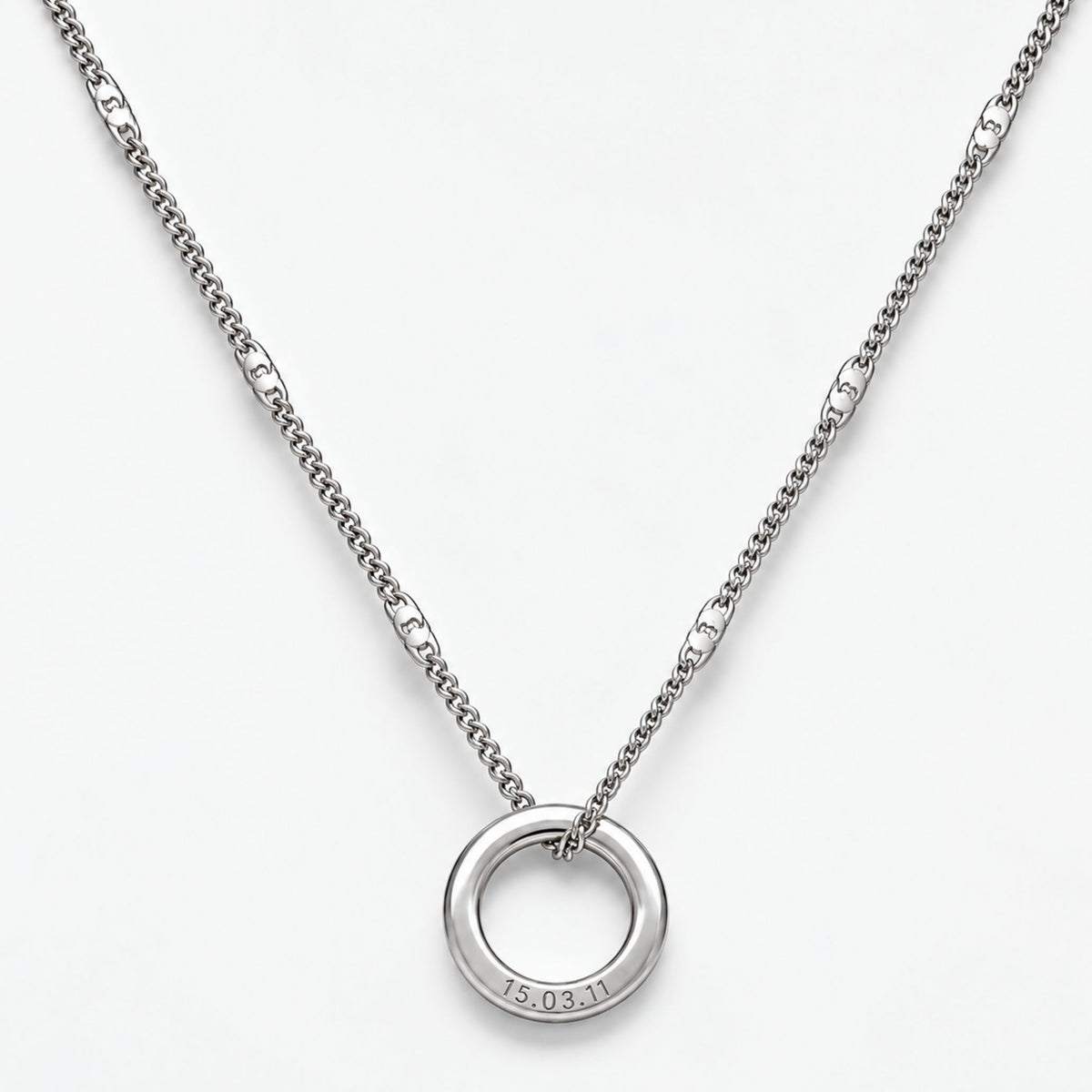 Engravable Ring Necklace