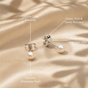 Pearl Stud Earrings