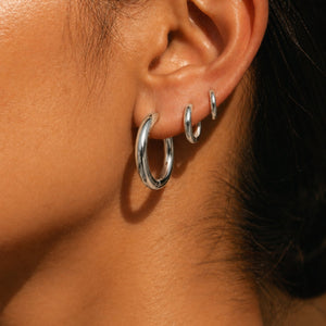 Thick Hoop Earrings
