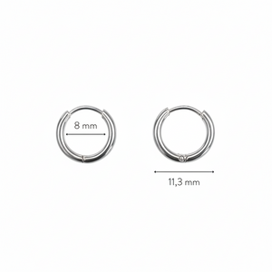 Tiny Huggie Hoops