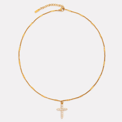 Sparkling Cross Necklace