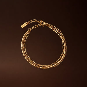 Golden Layered Bracelet