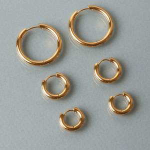 Thick Hoop Earrings