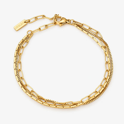 Golden Layered Bracelet