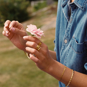 Wavy Trio Rings