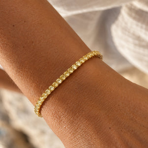 Champagne Tennis Bracelet
