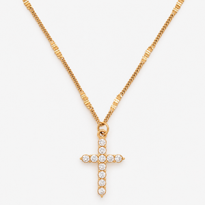 Sparkling Cross Necklace